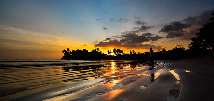 Sunset at Uppuveli Beach